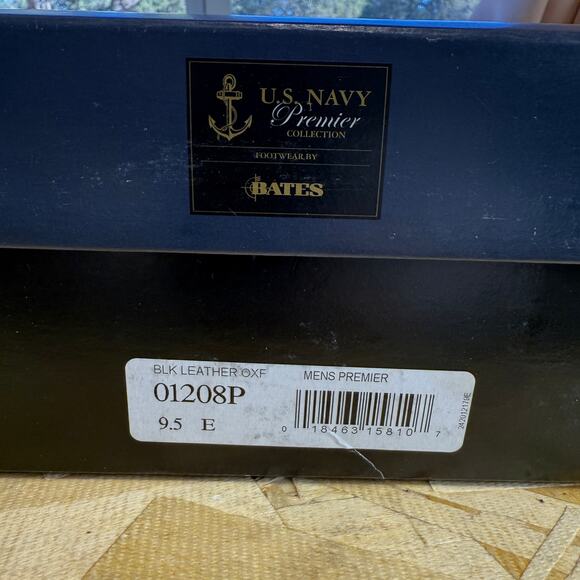 Bate’s Premium Leather Uniform Oxford Shoe US Navy Size 9.5E - Picture 14 of 14